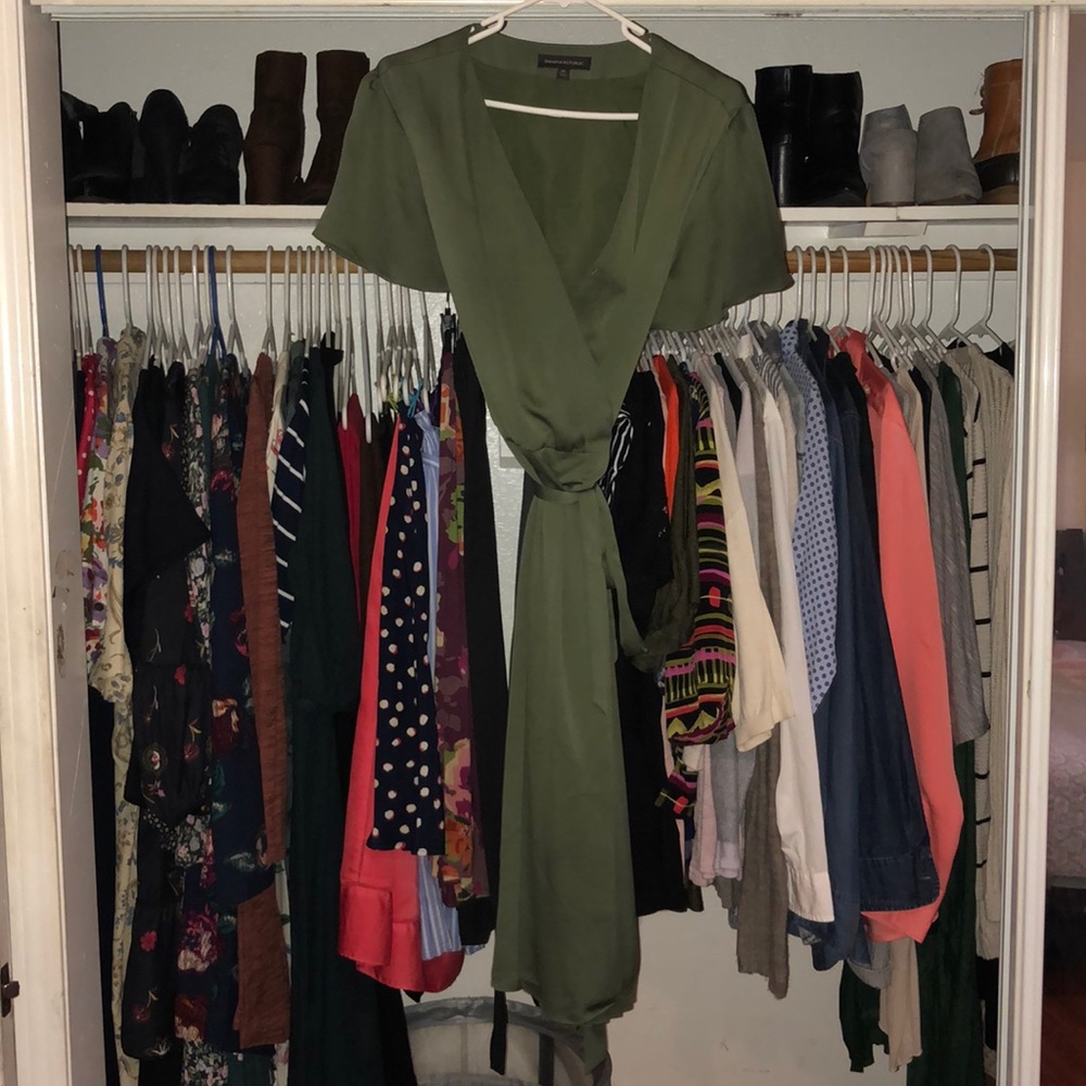 Banana republic wrap dress